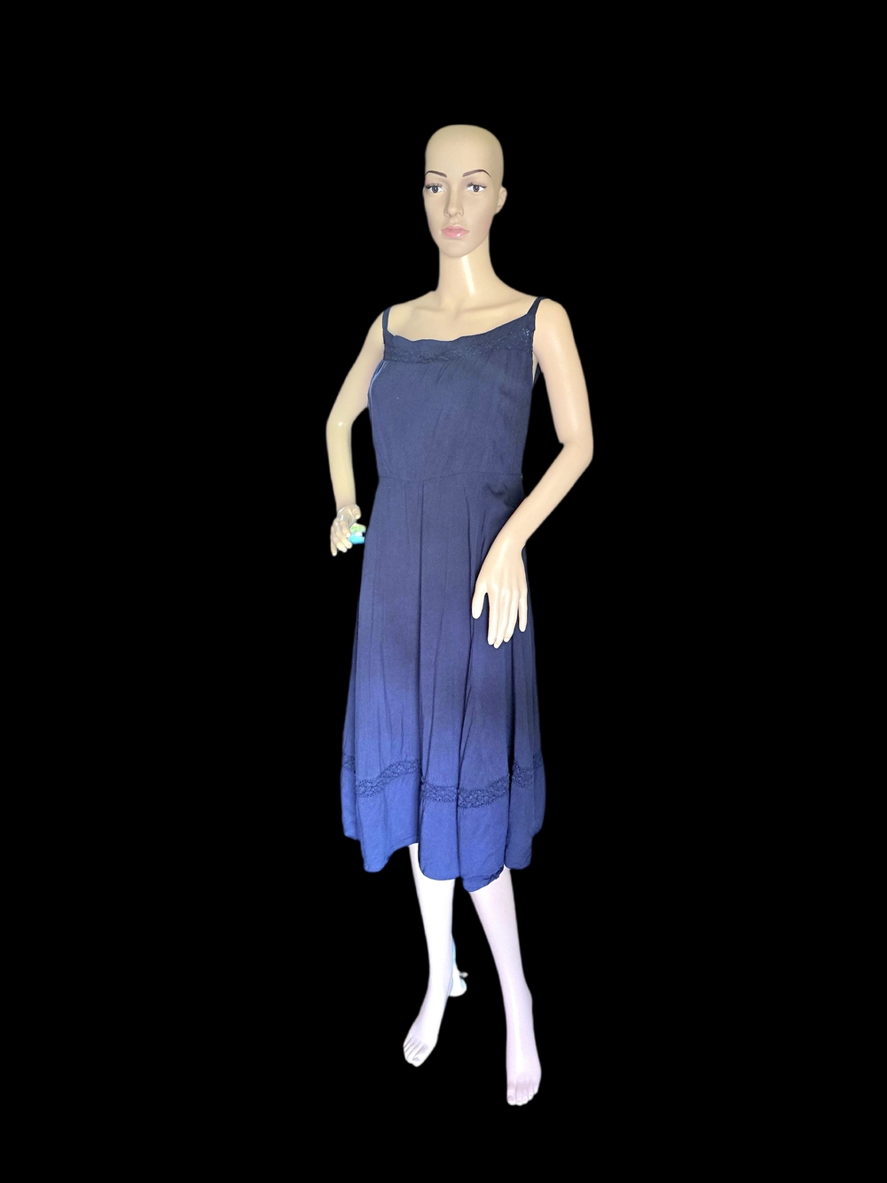 torrid Navy Blue Spaghetti-Strap Midi Dress - Picture 2 of 10